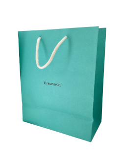 Tiffany Co Tiffany Co Borsa da Shopping Grande in Carta Verde