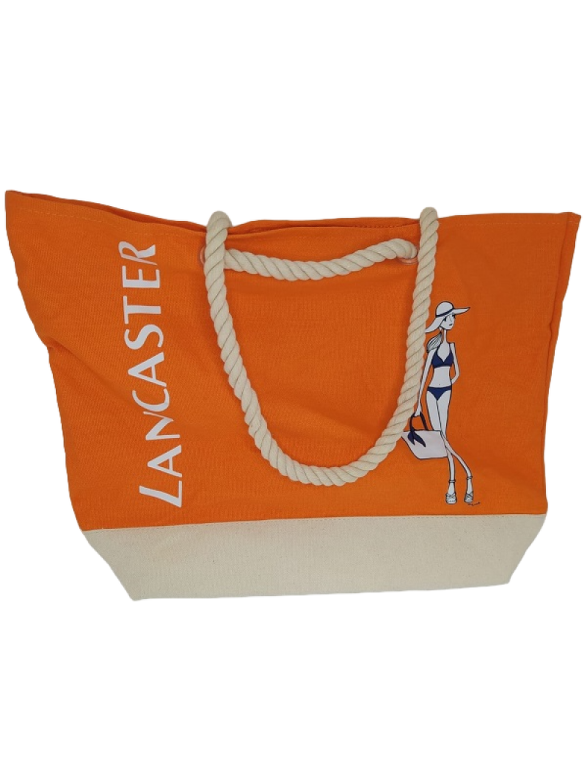 Lancaster Lancaster Borsa da Spiaggia Materiale Arancione 44 x