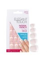 Elegant Touch Unghie Artificiali Quadrate Francesi Naturali