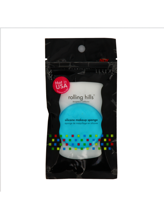 Rolling Hills Spugna di Silicone per Trucco Blu Unisex Rolling