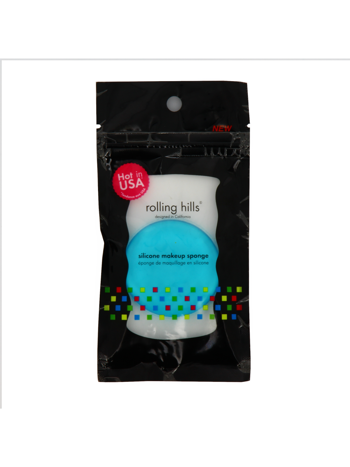 Rolling Hills Spugna di Silicone per Trucco Blu Unisex Rolling