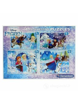 Clementoni Frozen Puzzle 4In1 7723 20 x 60 x 100 x 180 pezzi