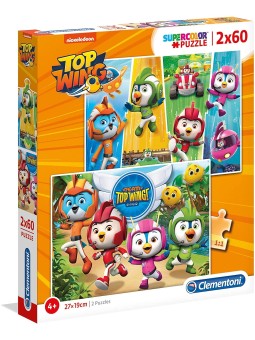 Clementoni Puzzle Top Wings 2 x60 pezzi unisex