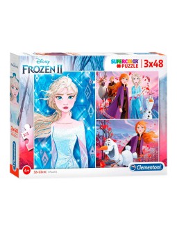 Clementoni Frozen 2 Puzzle 3 x48 pezzi unisex