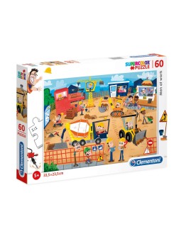 Clementoni Supercolor Puzzle Uomini al Lavoro 60 pezzi per