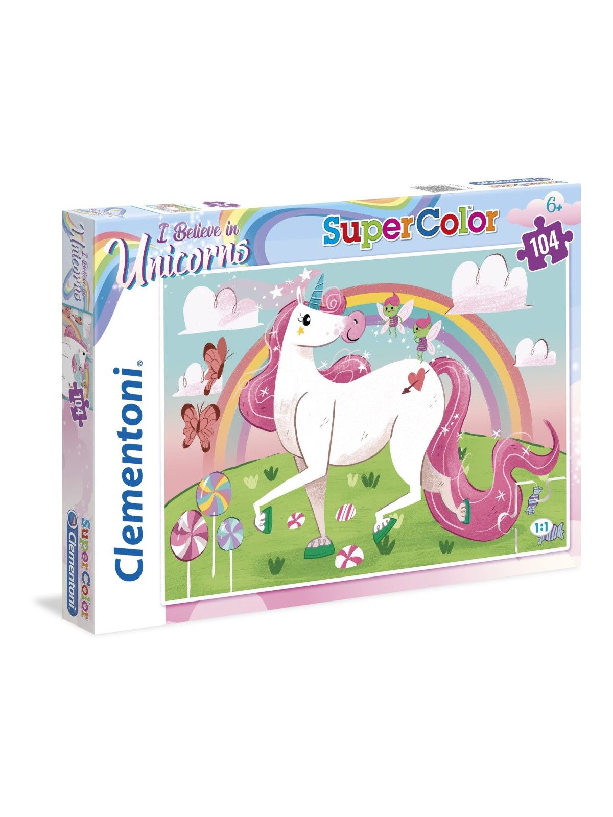 Clementoni SuperColor Credo nei Unicorni Puzzle 104 pezzi per