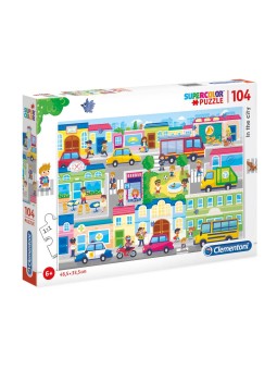 Clementoni Puzzle Nella Citt 104 pezzi per Ragazzi 6 anni uomo