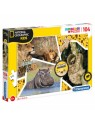 Clementoni National Geographic Wild Puzzle 104 pezzi per