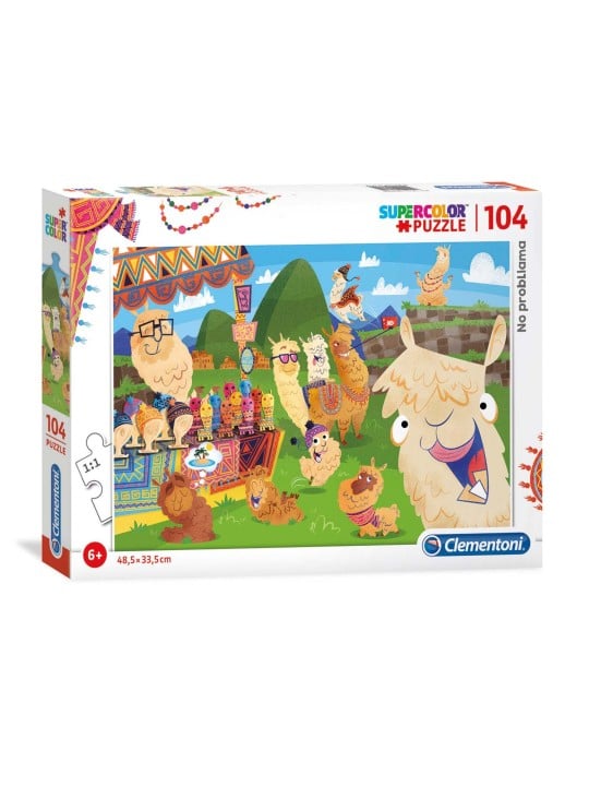 Clementoni SuperColor Nessun ProbLLAMA Puzzle 104 pezzi 6 anni