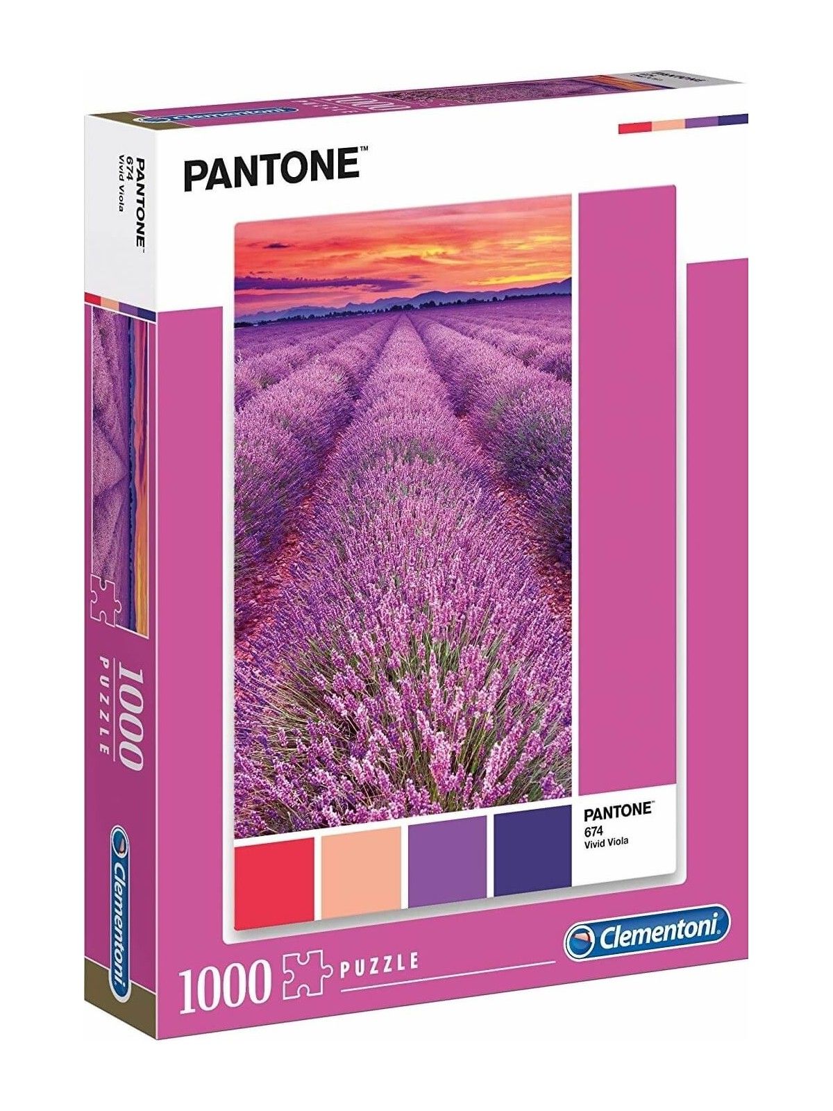 Clementoni Pantone Vivido Viola Puzzle 1000 pezzi unisex
