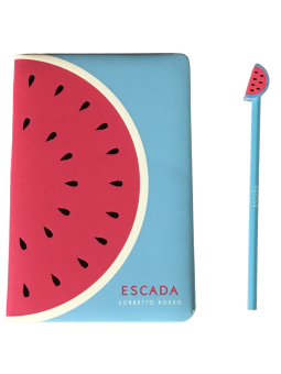 Escada Edizione Limitata Estiva Sorbetto Rosso GWP Quaderno Blu