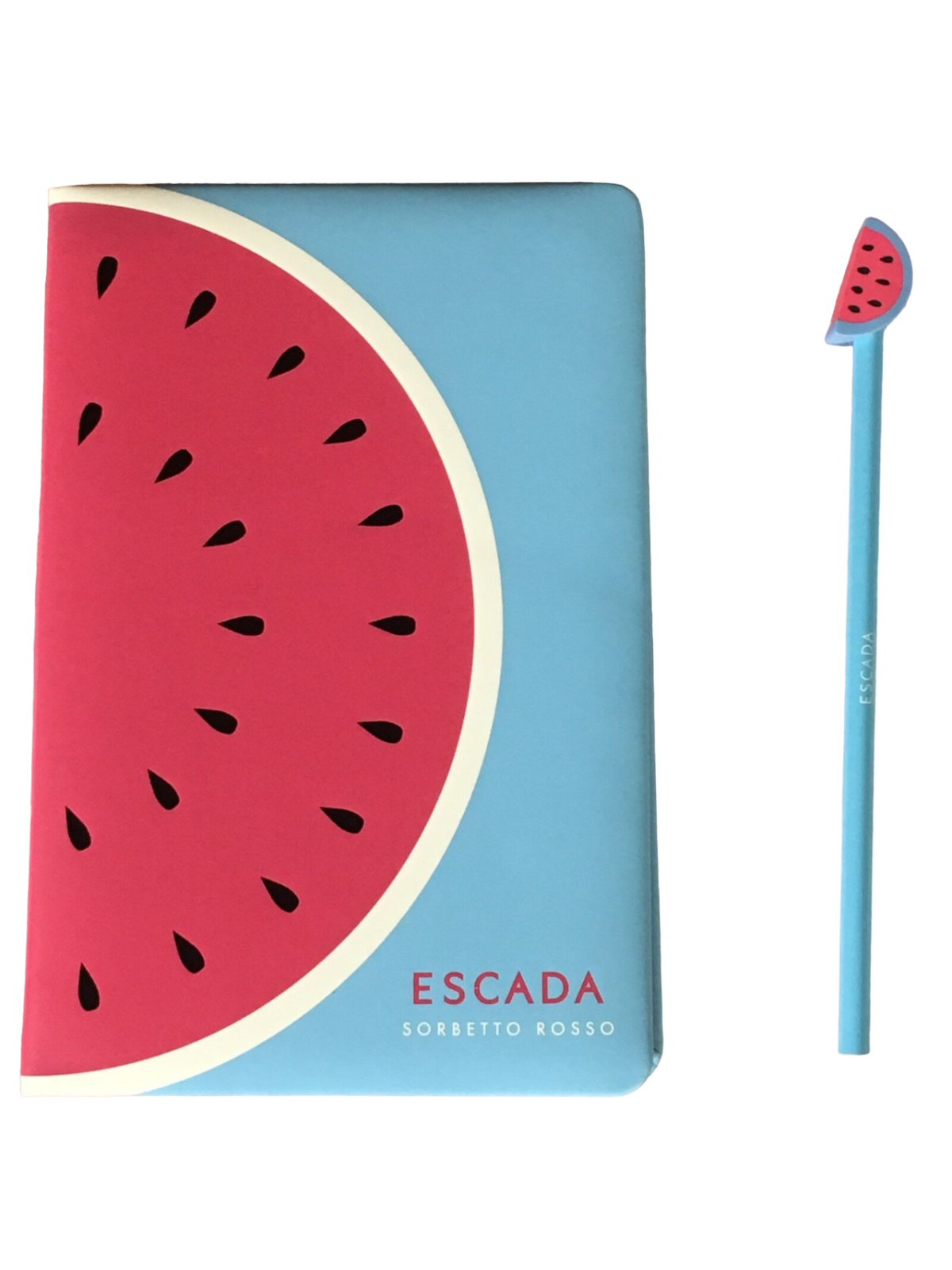 Escada Edizione Limitata Estiva Sorbetto Rosso GWP Quaderno Blu