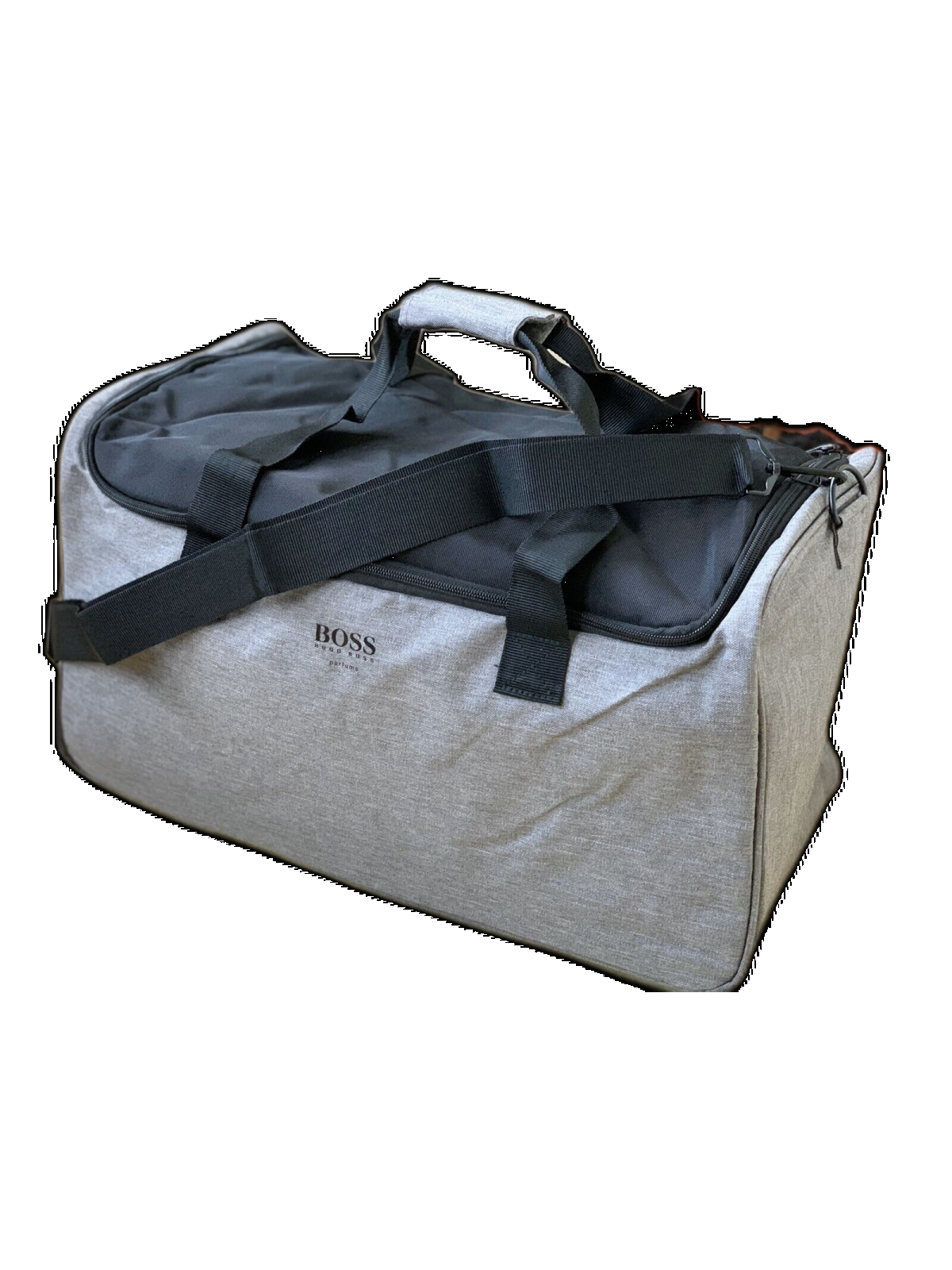 Hugo Boss Hugo Boss Borsa Palestra in Poliestere Grigio Uomo