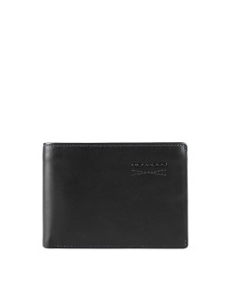 Piquadro Obidos Portafoglio Sottile in Pelle PU257W110RN Nero