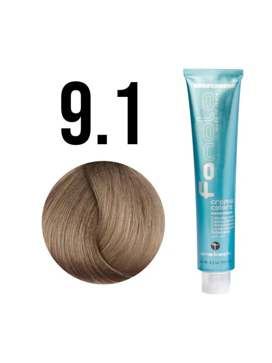 Fanola Crema Colore Tinta Permanente per Capelli 91 Biondo