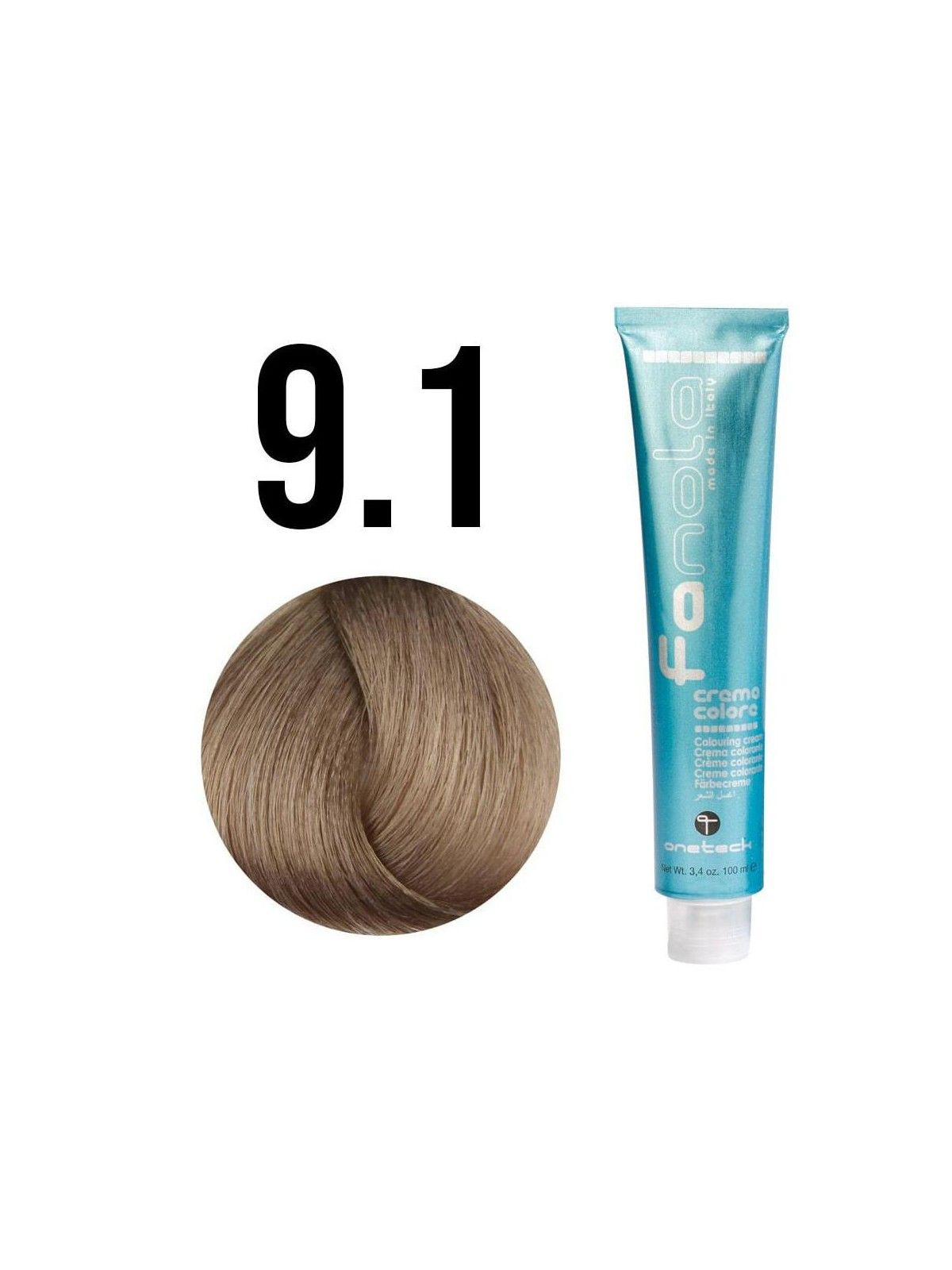 Fanola Crema Colore Tinta Permanente per Capelli 91 Biondo