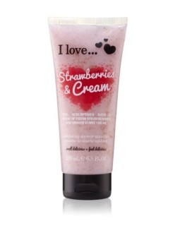 I LOVE Exfoliating Shower Smoothie body scrub Fragole e Crema