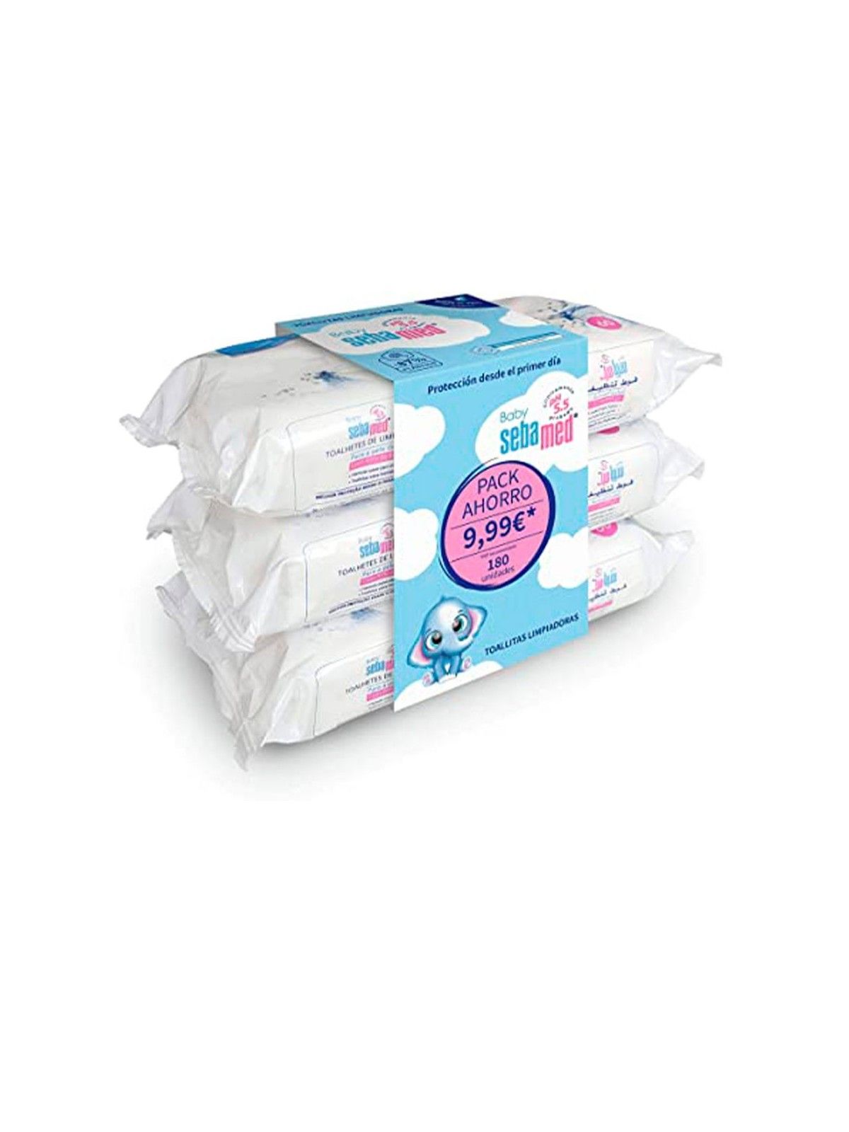 Sebamed BABY SALVIETTE DETERGENTI set 3 x 60 unit unisex