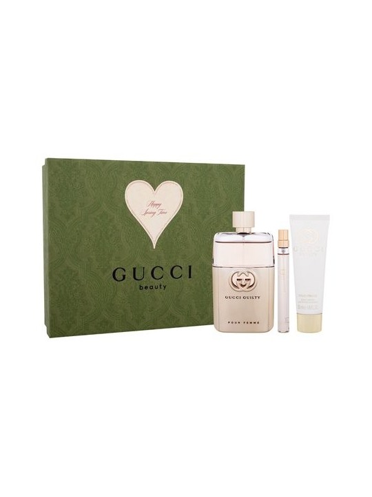 Gucci Guilty Pour Femme Set Regalo eau de parfum 90 ml latte