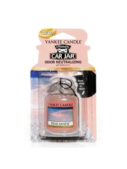 Yankee Candle Rosa Sabbia Ultimate Jar per Auto di Lusso Tag
