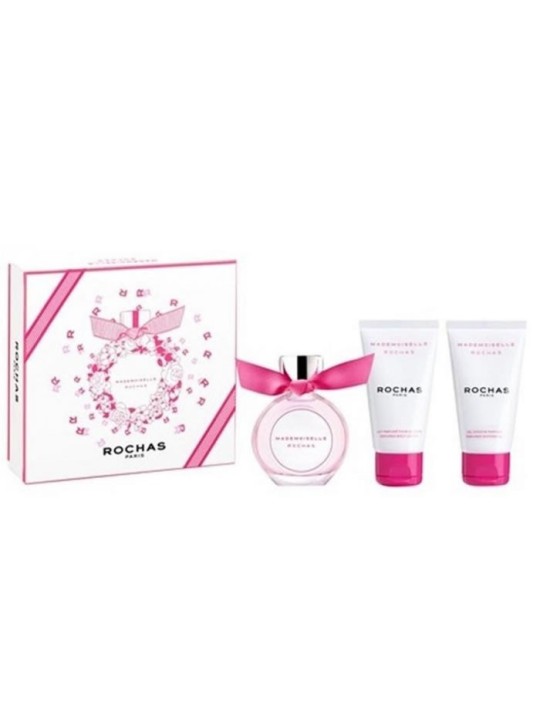 Rochas Mademoiselle Eau De Toilette Spray 50ml Set 3 Pezzi