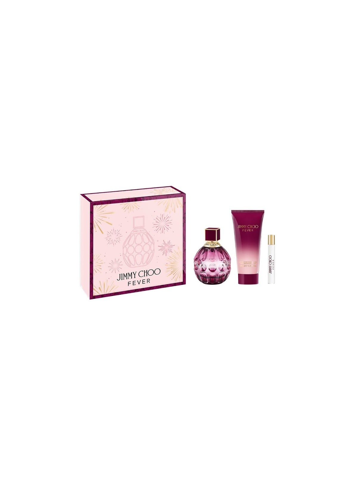 Jimmy Choo Fever Eau De Parfum Spray 100ml Set 3 Pezzi Unisex