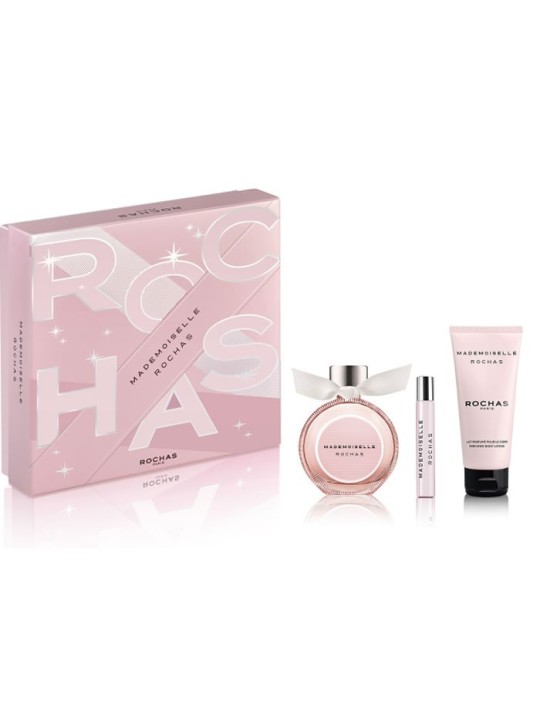 Rochas Mademoiselle Eau De Parfum Spray 90ml Set 3 Pezzi Unisex
