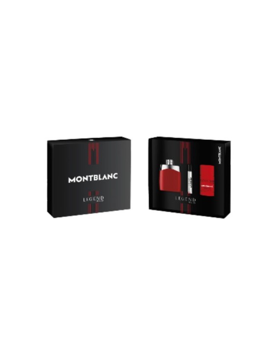 Montblanc Legend Rosso Eau De Parfum Spray 100ml Set 3 Pezzi