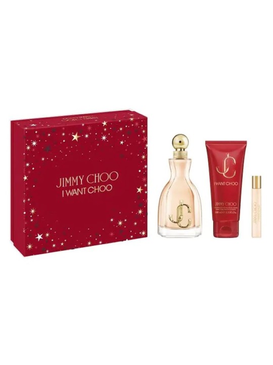 Jimmy Choo I Want Choo Eau De Parfum Spray 100ml Set 3 Pezzi