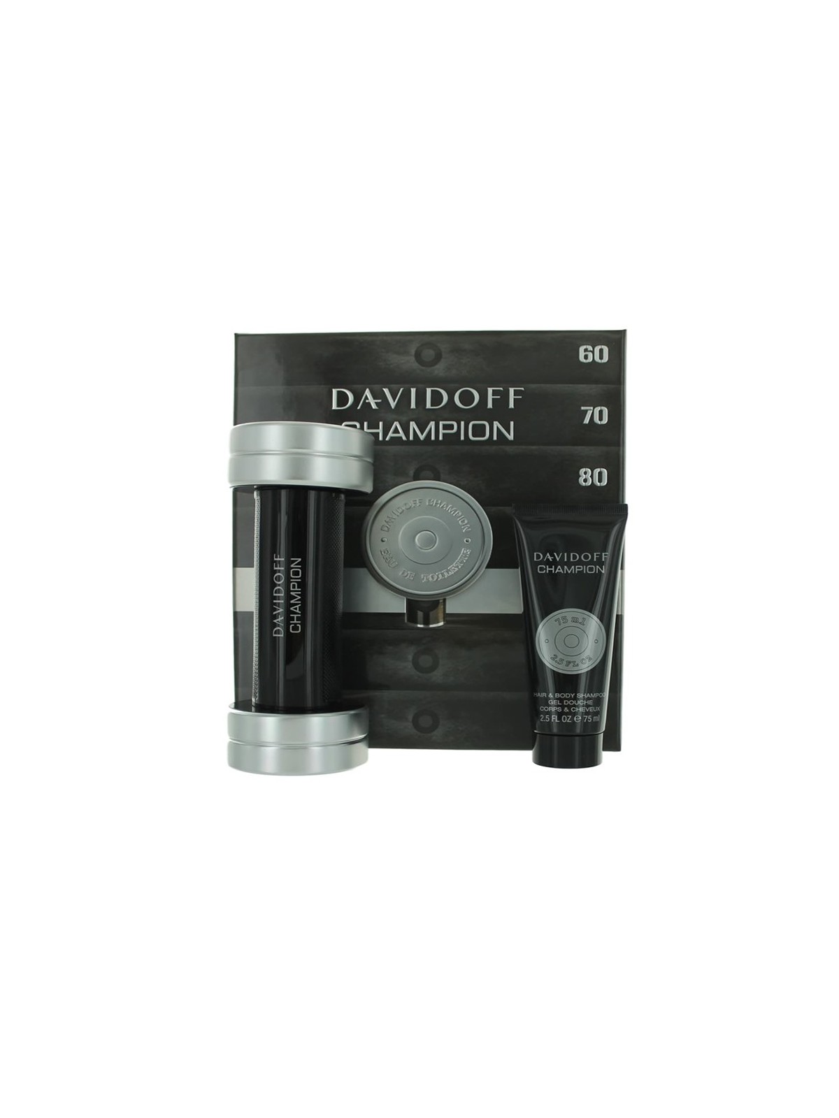 Davidoff Champion Eau De Toilette Spray 90ml Set 2 Pezzi Unisex