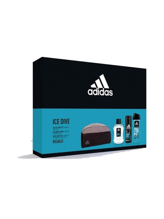 Adidas Ice Dive Drkov sada eau de toilette 100 ml deospray 150