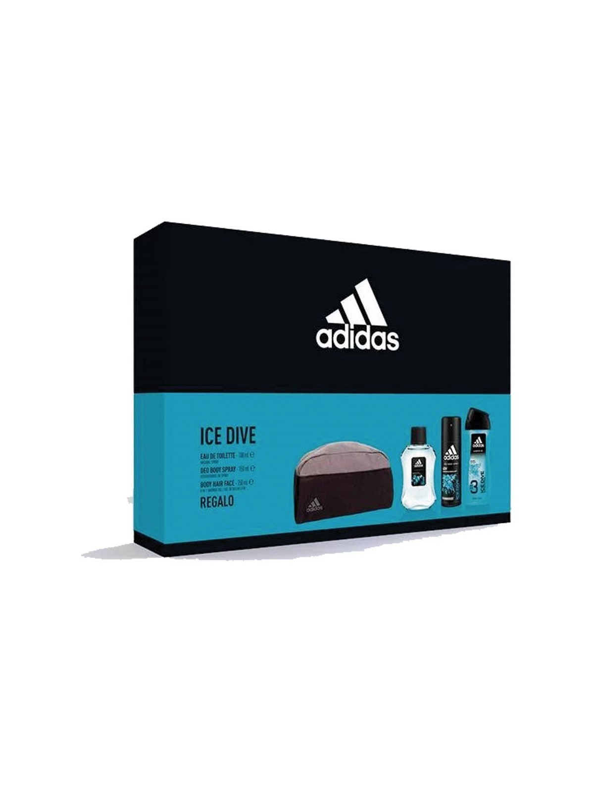 Adidas Ice Dive Drkov sada eau de toilette 100 ml deospray 150