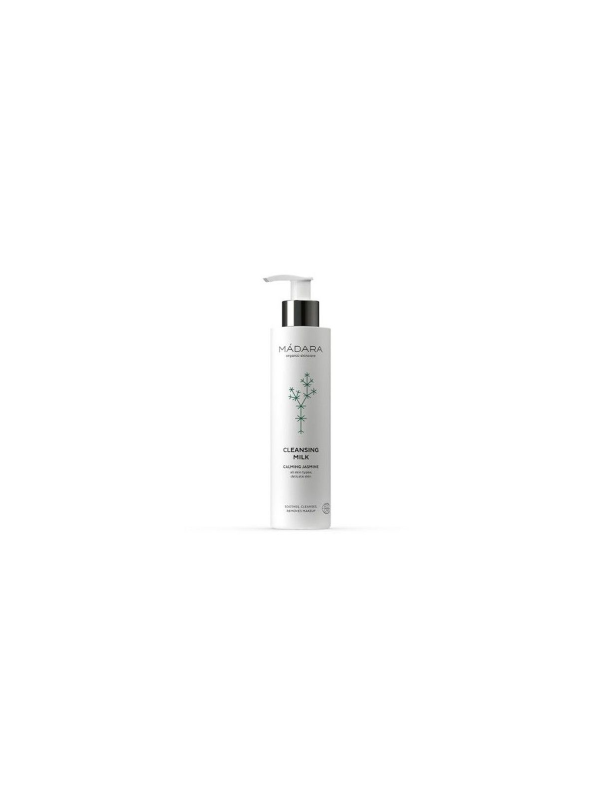 Mdara Organic Skincare Latte Detergente Calmante al Gelsomino