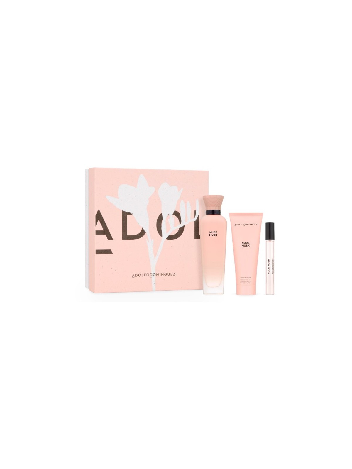 Adolfo Dominguez NUDE MUSK set 3 pezzi unisex