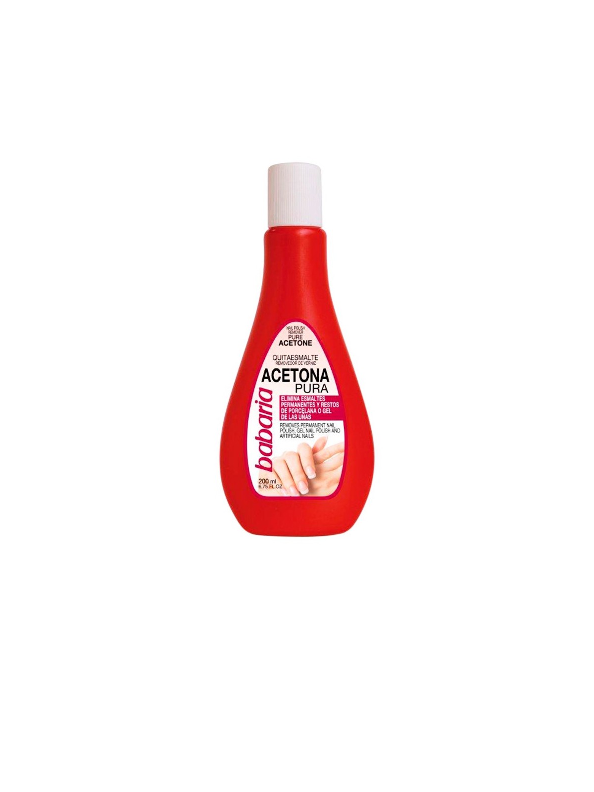 Babaria babaria rimuovi smalto acetone pura 200ml unisex