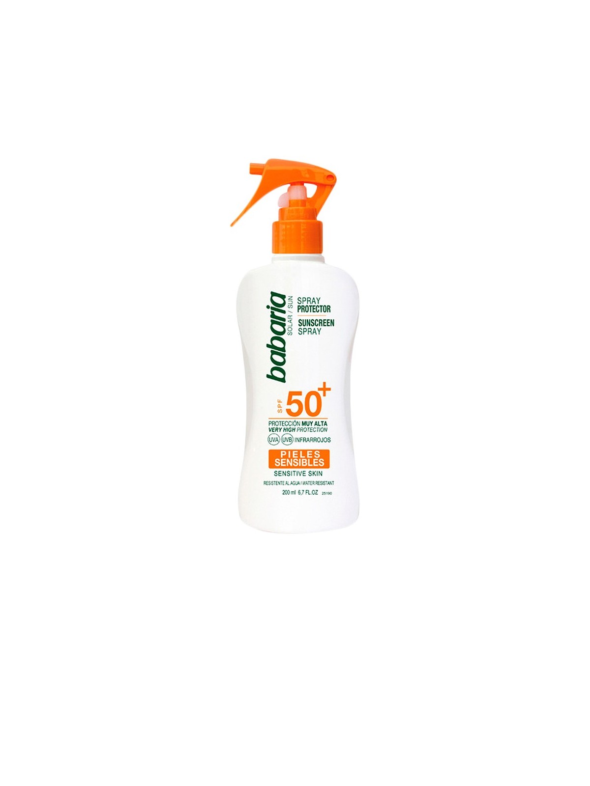 BABARIA SPRAY SOLARE SPF50 PELLE SENSIBILE IMPERMEABILE 200ML