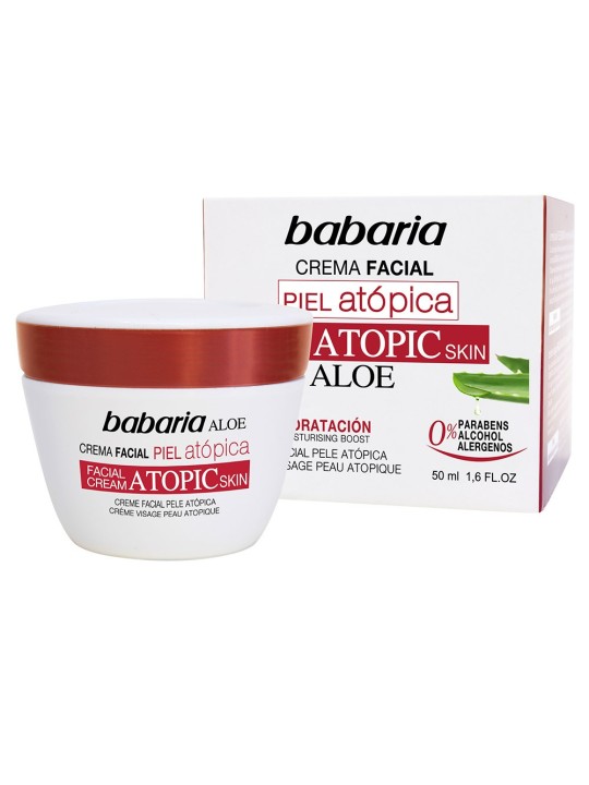 Babaria crema viso per pelle atopica 50ml unisex