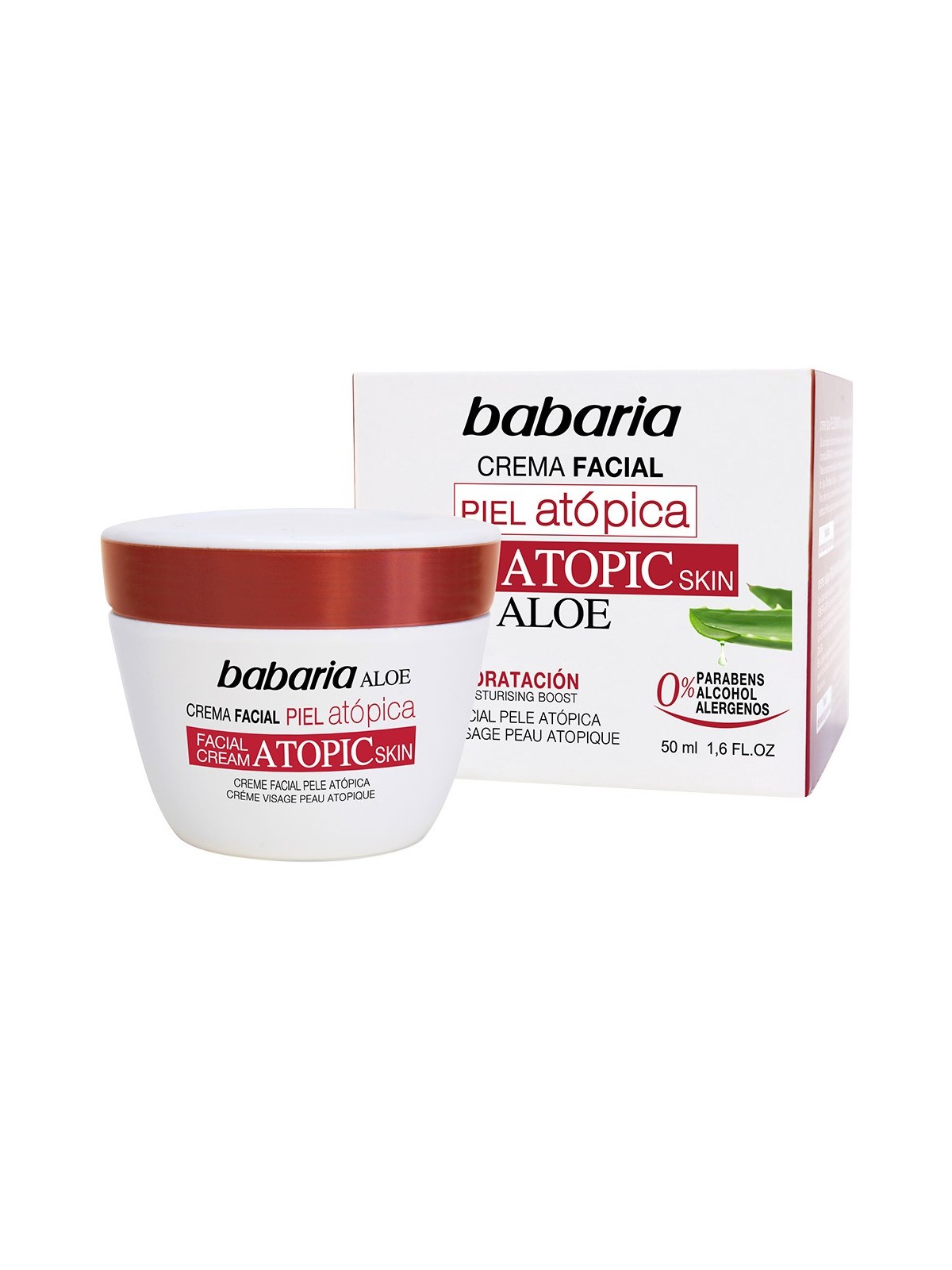 Babaria crema viso per pelle atopica 50ml unisex