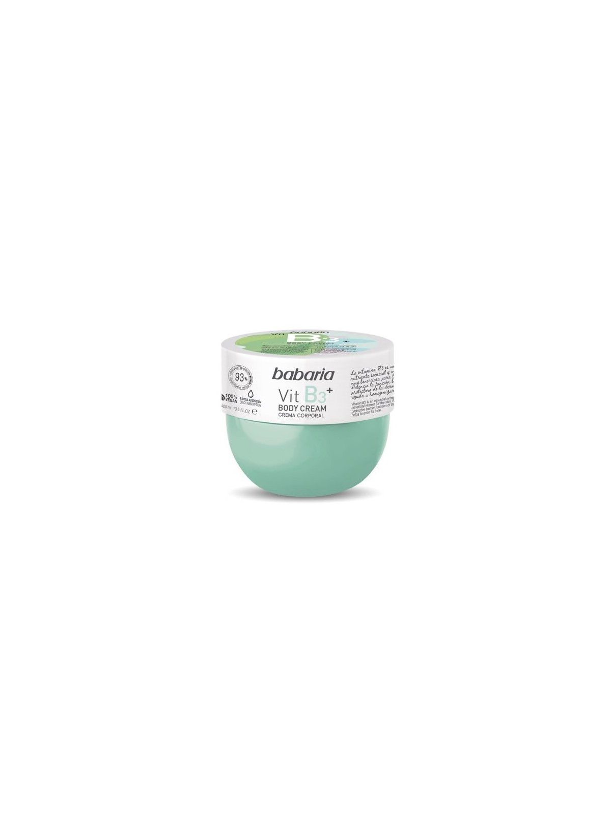 BABARIA VIT B3 CREMA CORPO 400ML Unisex