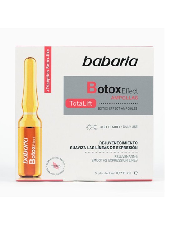 Babaria effetto botox fiale ringiovanimento uso quotidiano 10ml