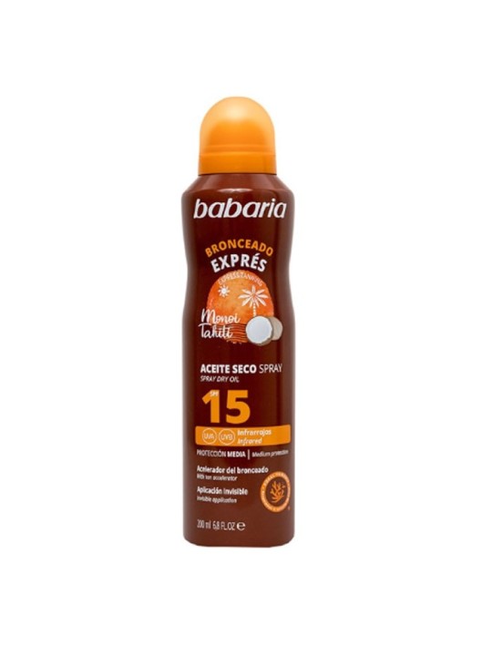 Babaria Monoi Tahiti Olio Secco Spf15 Spray 200ml unisex