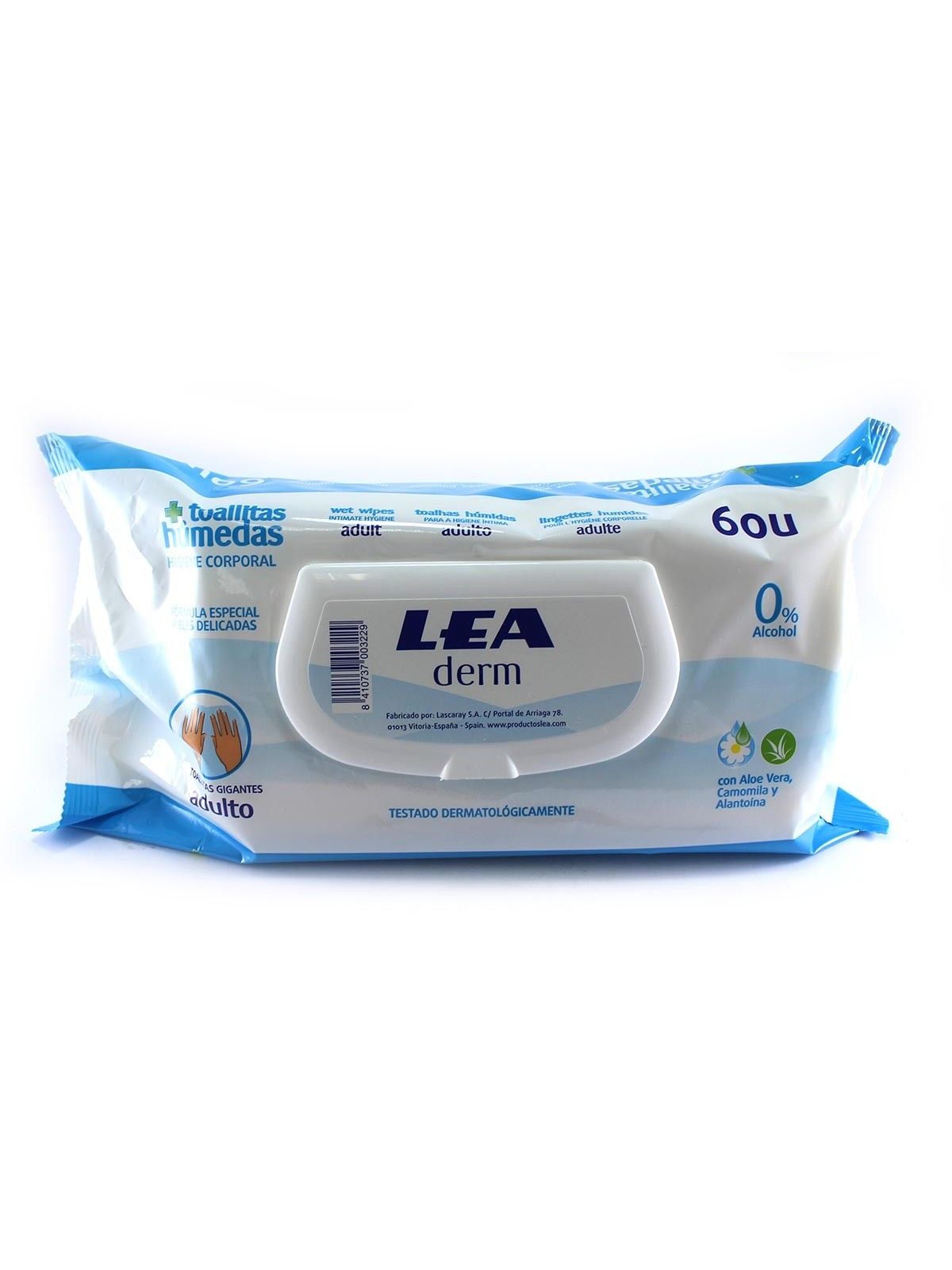 Lea Derm Pacchetto di Salviette 60 Unit Unisex