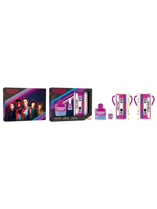Stranger Things Spray Eau De Toilette 100ml Set 3 Pezzi Donna