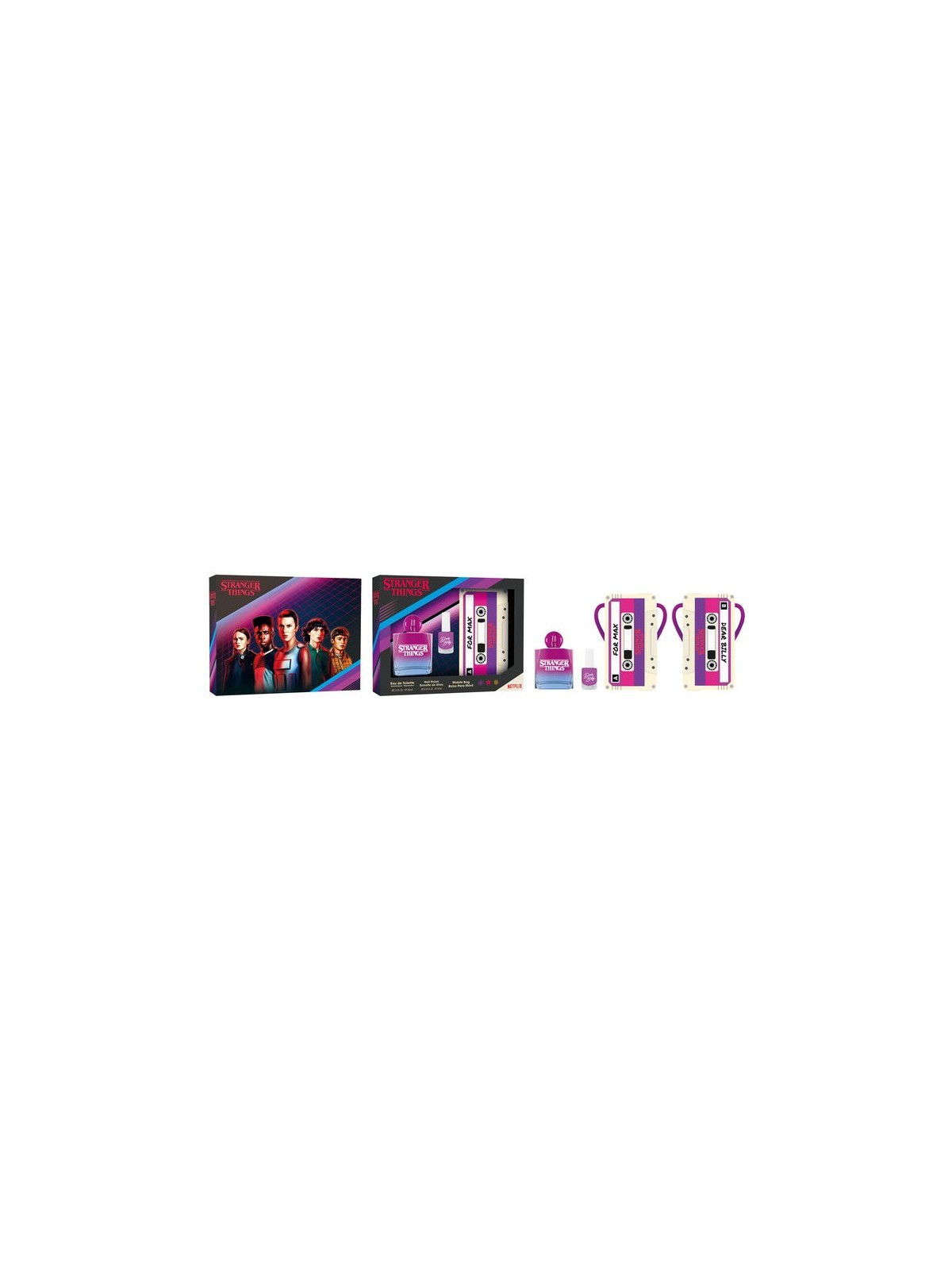 Stranger Things Spray Eau De Toilette 100ml Set 3 Pezzi Donna