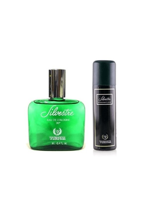 Victor Silvestre Acqua di Colonia Spray 100ml Set 2 Pezzi Uomo