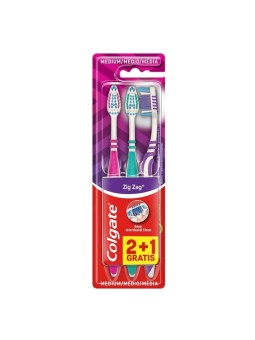 Colgate ZIG ZAG Spazzolino da Denti Medium 3 Unit Unisex