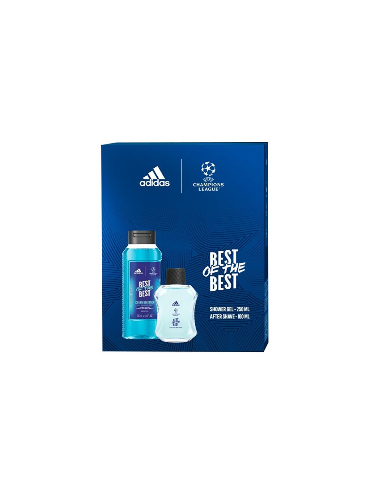 Adidas Set regalo UEFA Best Of The Best Dopobarba 100 ml e Gel