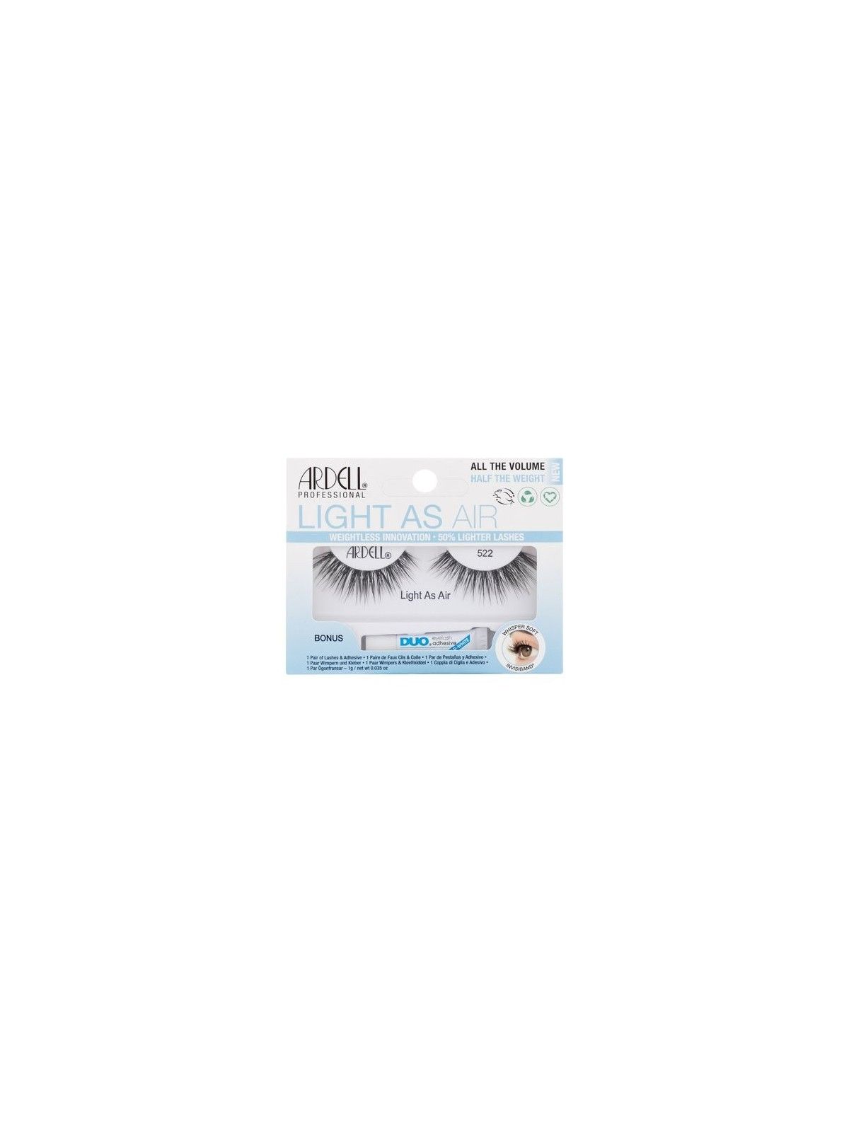 Ardell Set ciglia finte Light As Air 522 donna Black