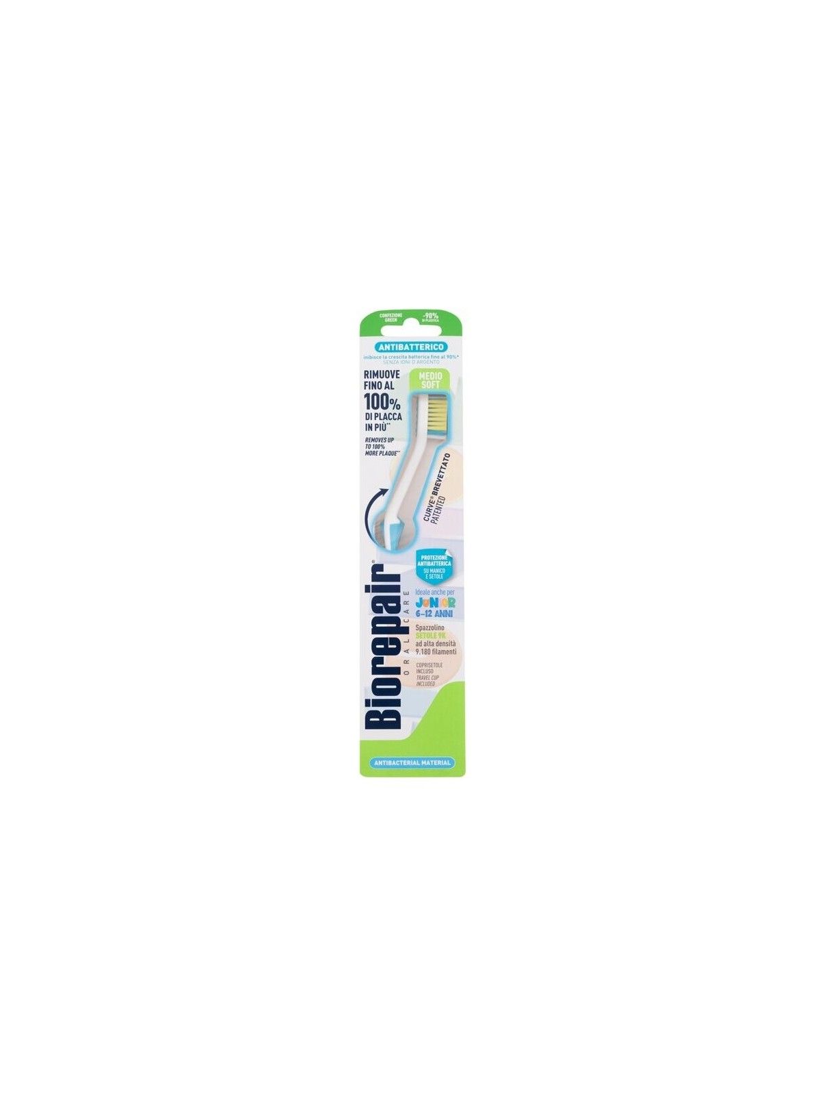 Biorepair Spazzolino Junior Antibatterico Medio Morbido