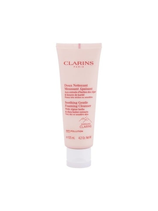 Clarins Schiuma detergente delicata e lenitiva per pelli molto secche e sensibili Detergente schiumogeno delicato e lenitivo 125